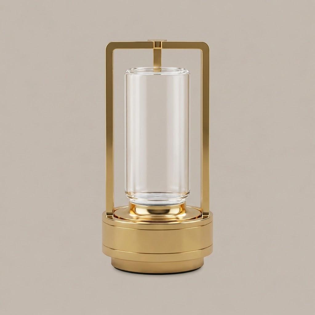 Modern Cordless Cylinder Acrylic Table Lamp