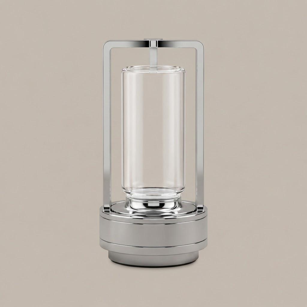 Modern Cordless Cylinder Acrylic Table Lamp