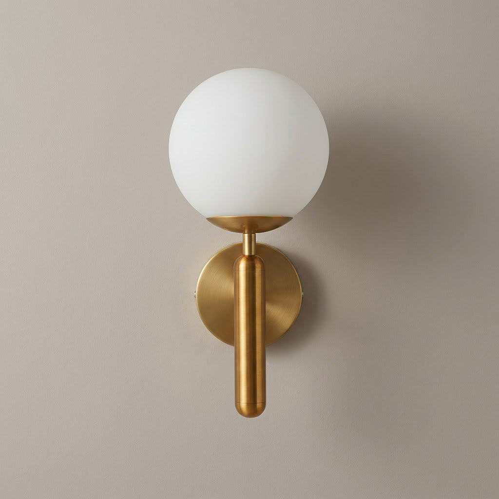 Nordic Dimpled Glass Globe Wall Sconce