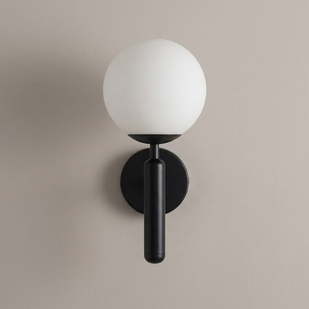 Nordic Dimpled Glass Globe Wall Sconce