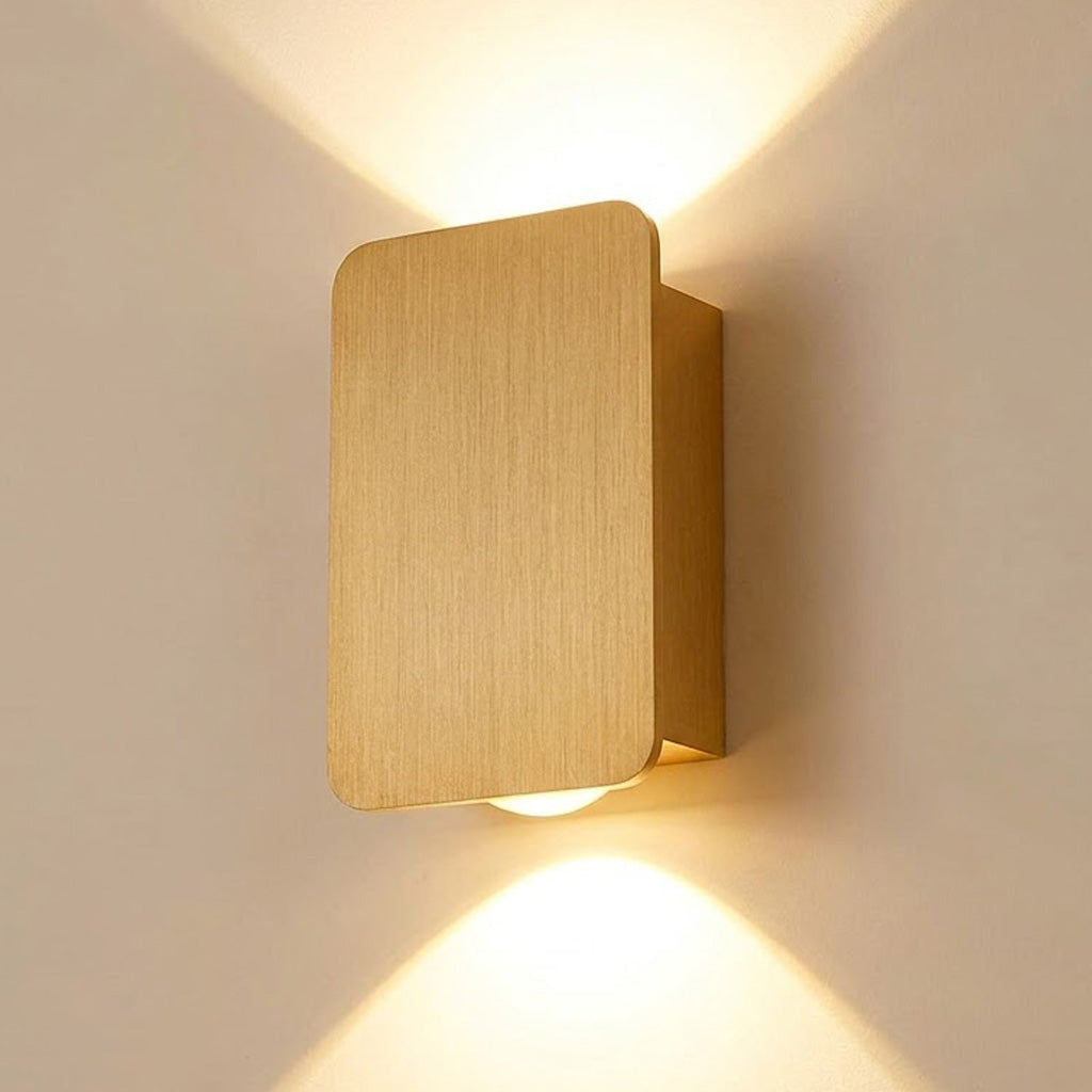 Nordic Frosted Glass Rectangular Wall Sconce