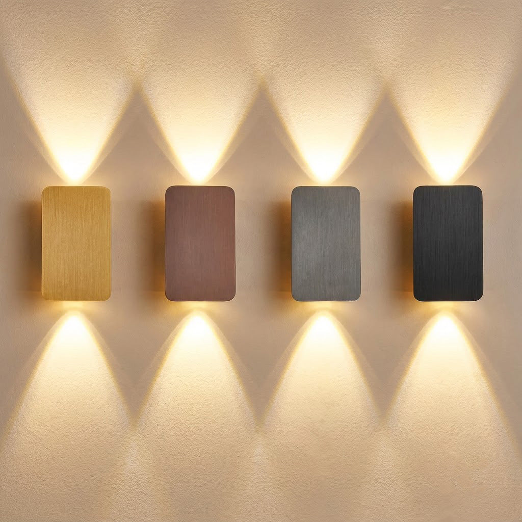 Nordic Frosted Glass Rectangular Wall Sconce