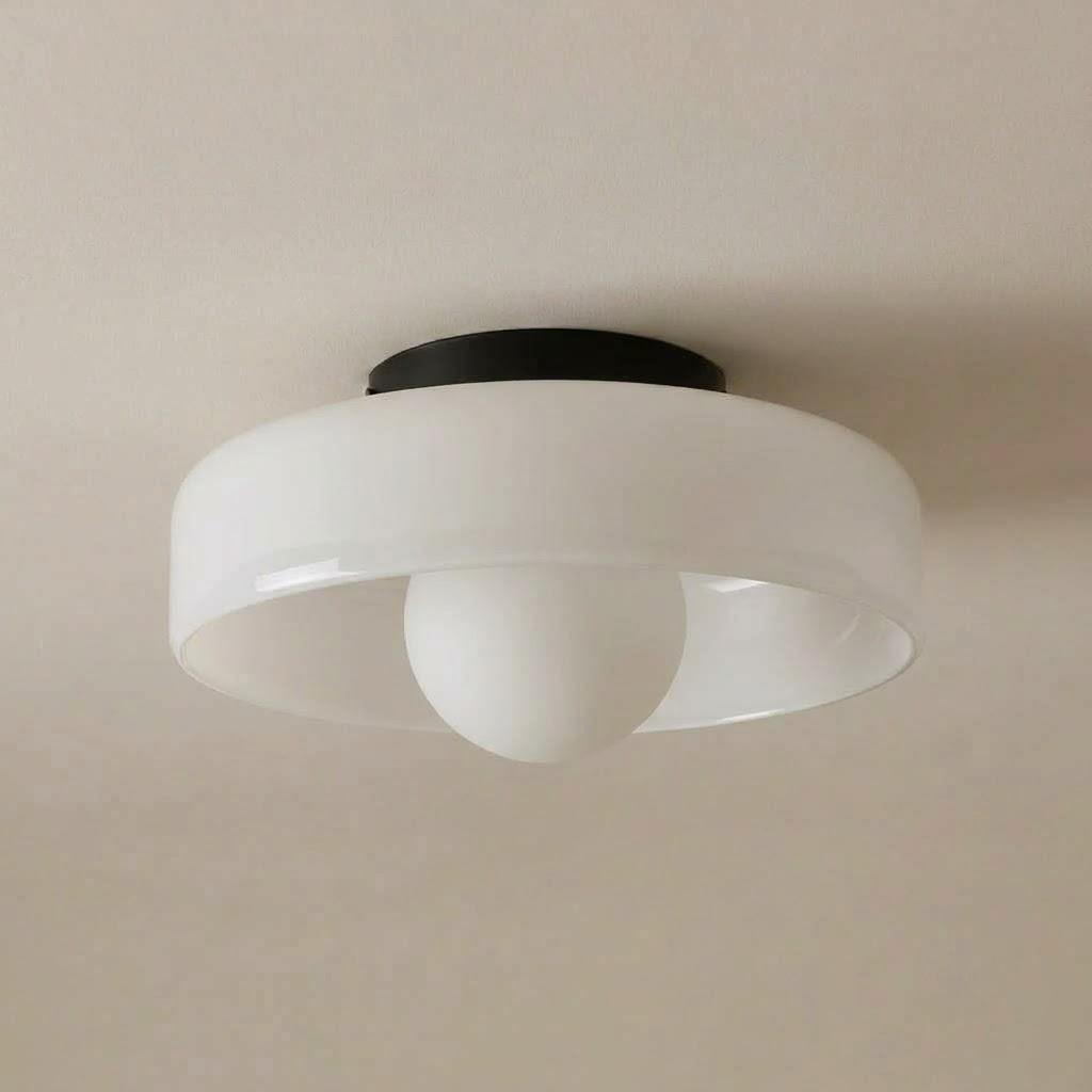 Nordic Glass Disc Flush Mount Ceiling Light