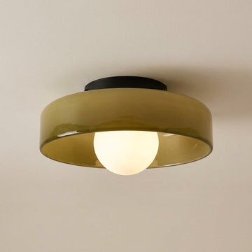Nordic Glass Disc Flush Mount Ceiling Light