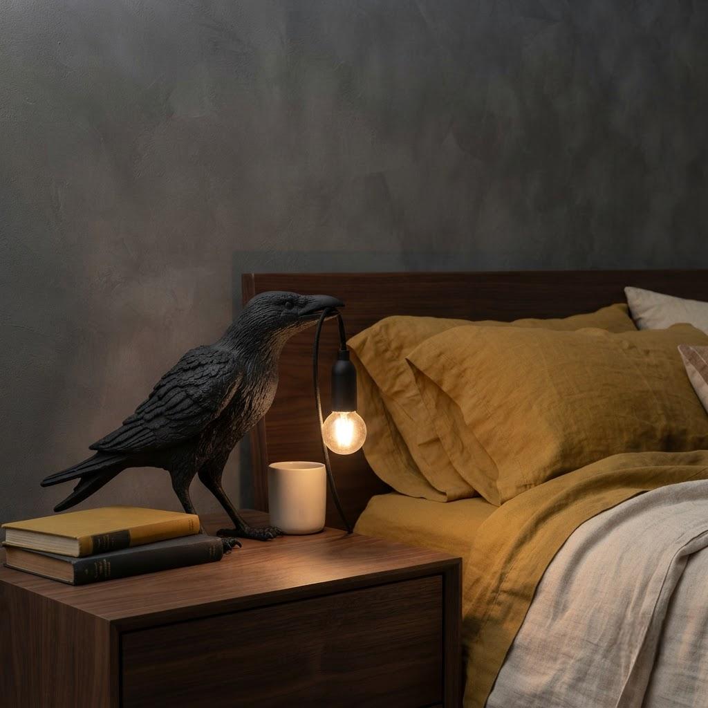 Resin Sculptural Table Lamp