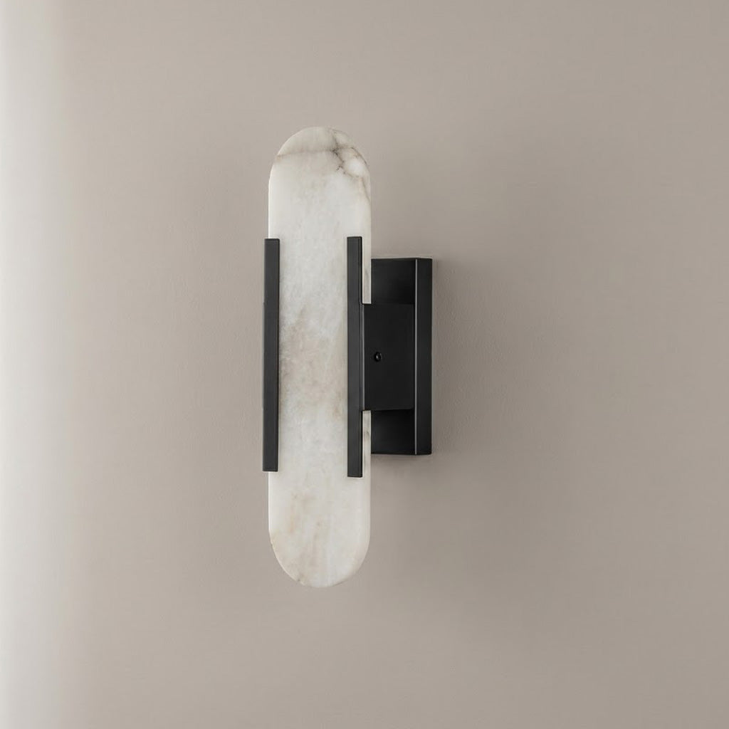 Scandinavian Alabaster Marble Wall Sconce
