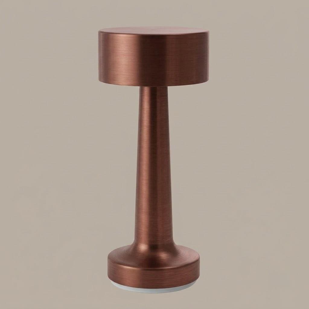 Scandinavian Cylindrical Metal Cordless Table Lamp