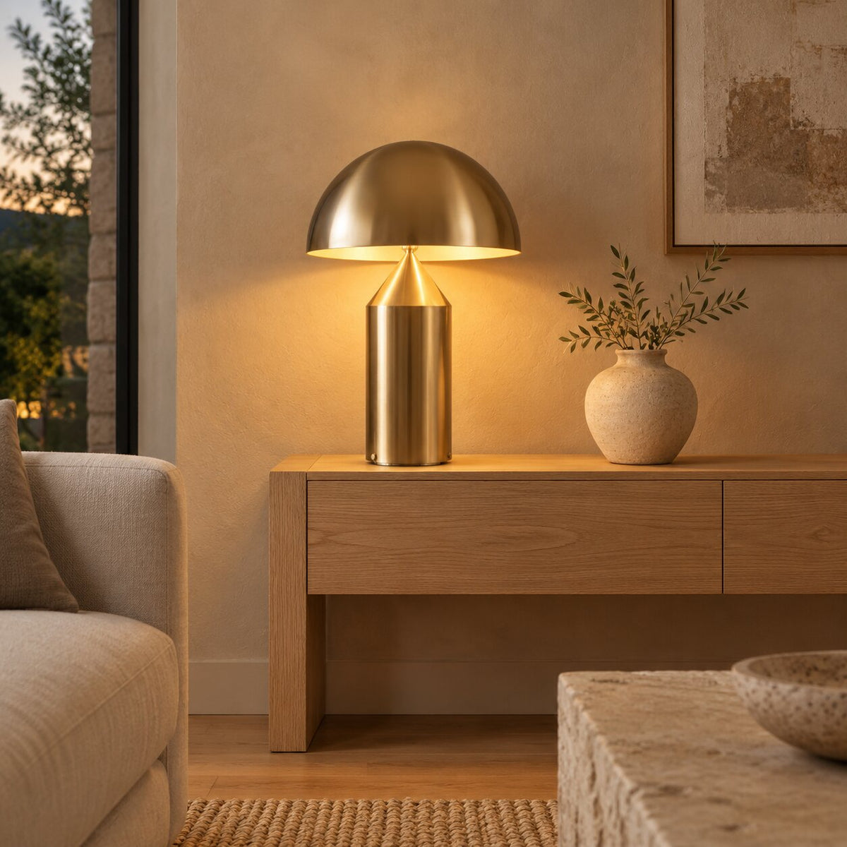 Scandinavian Iron Dome Table Lamp