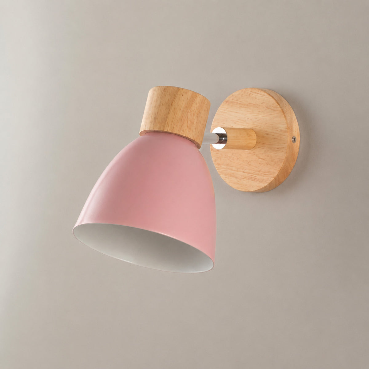 Scandinavian Wooden Cone Wall Sconce