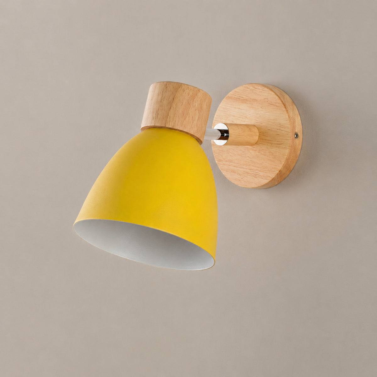 Scandinavian Wooden Cone Wall Sconce