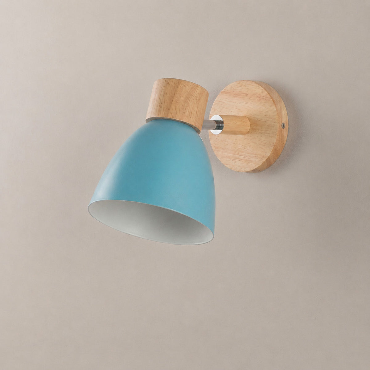 Scandinavian Wooden Cone Wall Sconce
