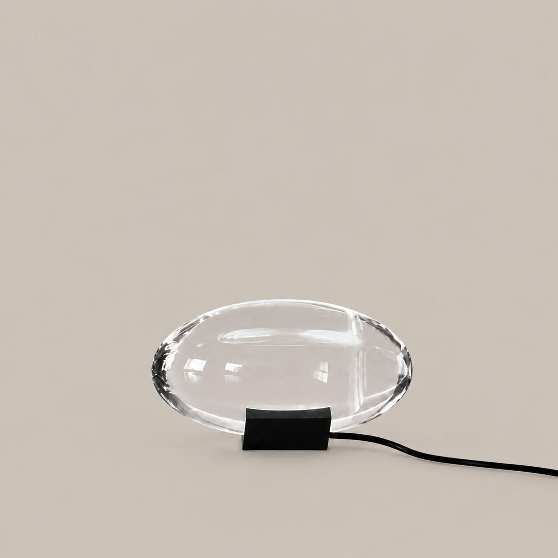 Solid Cut Crystal Table Lamp