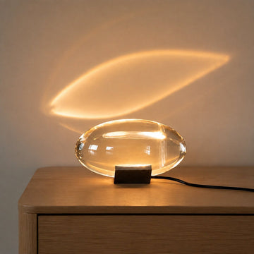 Solid Cut Crystal Table Lamp