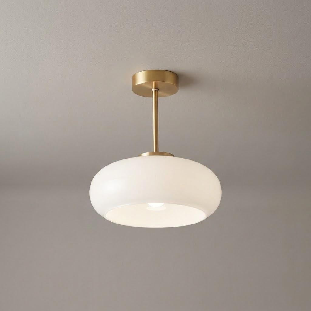 Vintage Glass Flush Mount Ceiling Light