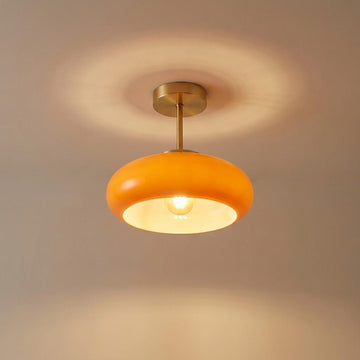 Vintage Glass Flush Mount Ceiling Light