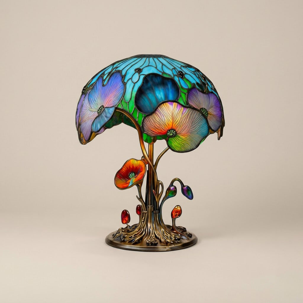 Vintage Resin Mushroom Table Lamp