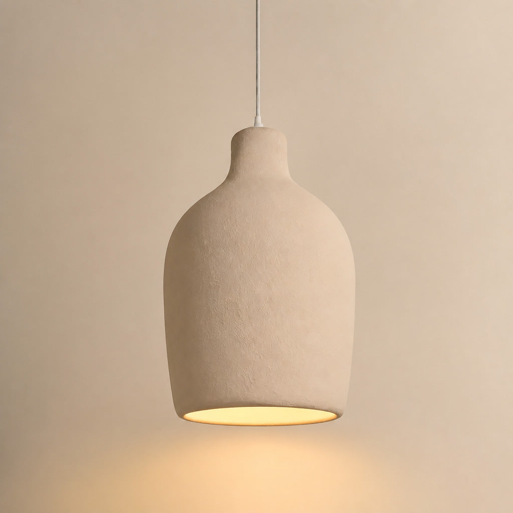 Wabi-Sabi Polystyrene Bell Pendant Light