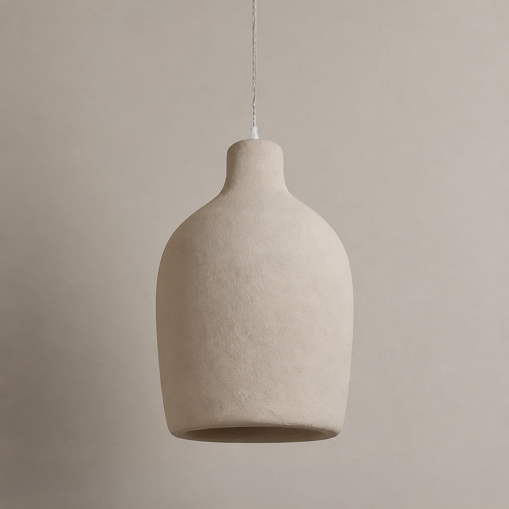 Wabi-Sabi Polystyrene Bell Pendant Light
