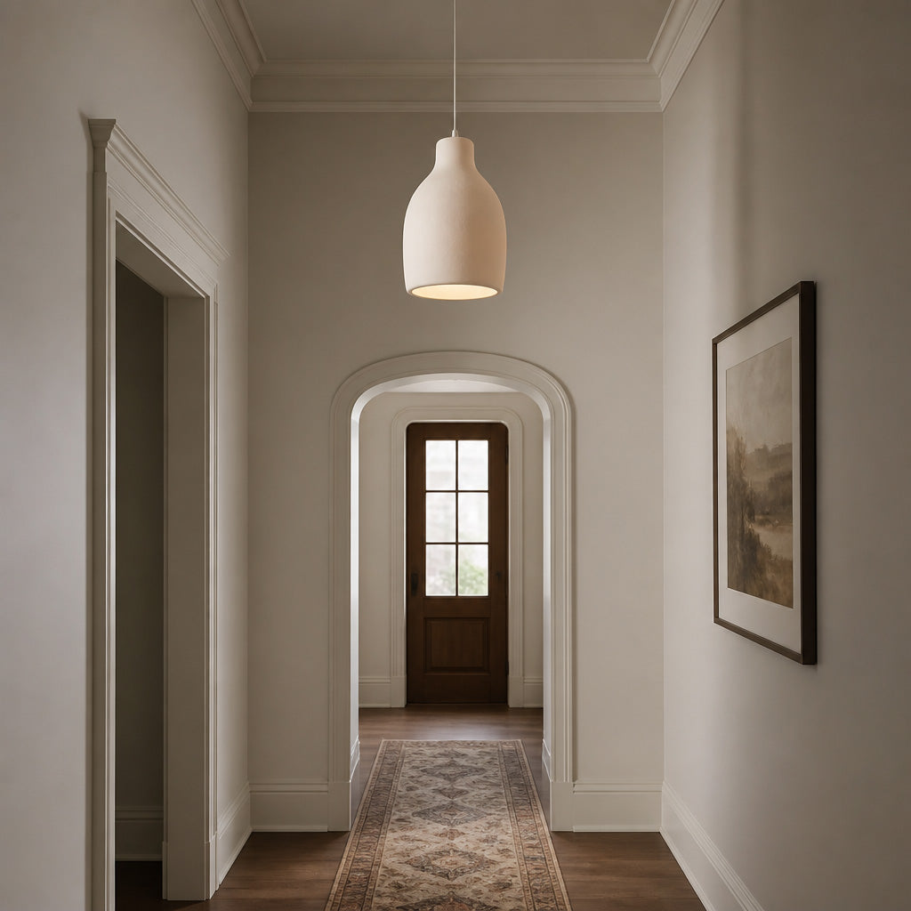 Wabi-Sabi Polystyrene Bell Pendant Light