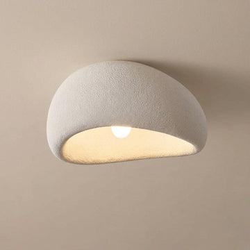 Wabi-Sabi Stone Dome Flush Mount Ceiling Light