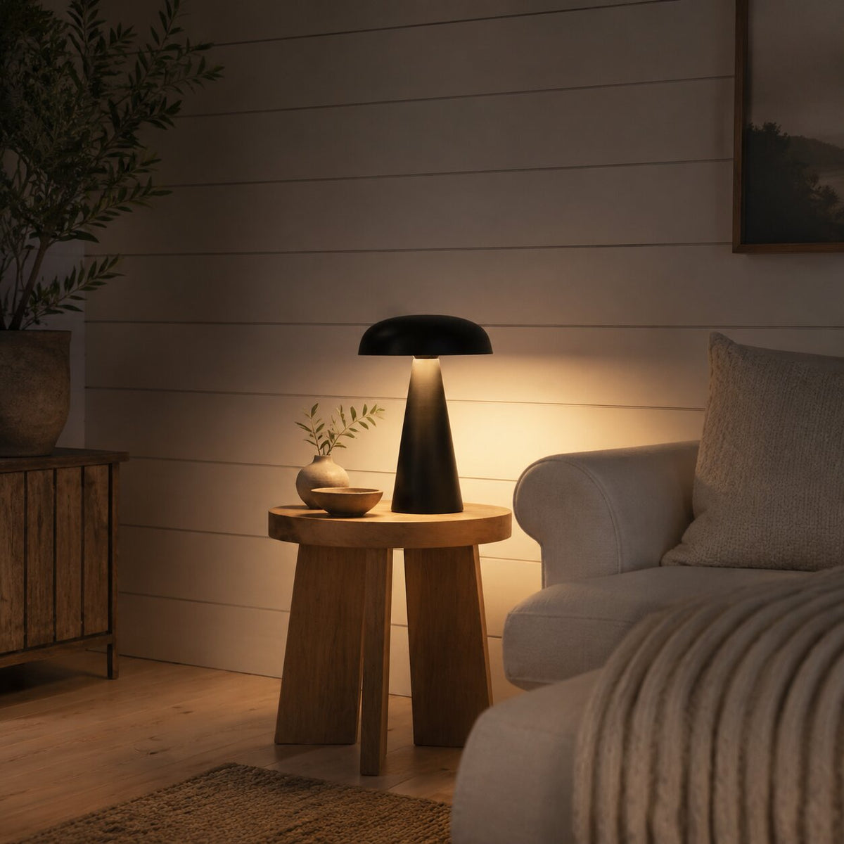 Wrought Iron Dome Table Lamp